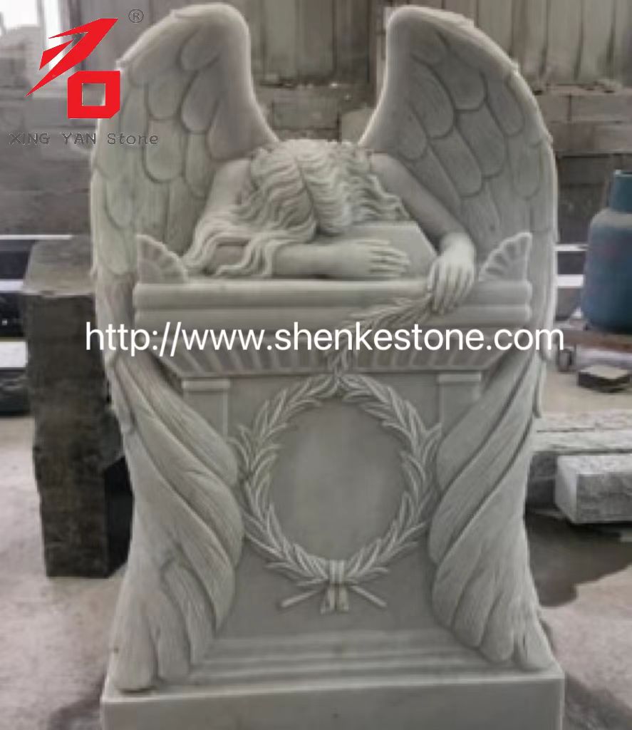 Koupit bílý mramor Weeping Angel Socha z továrny Haobo