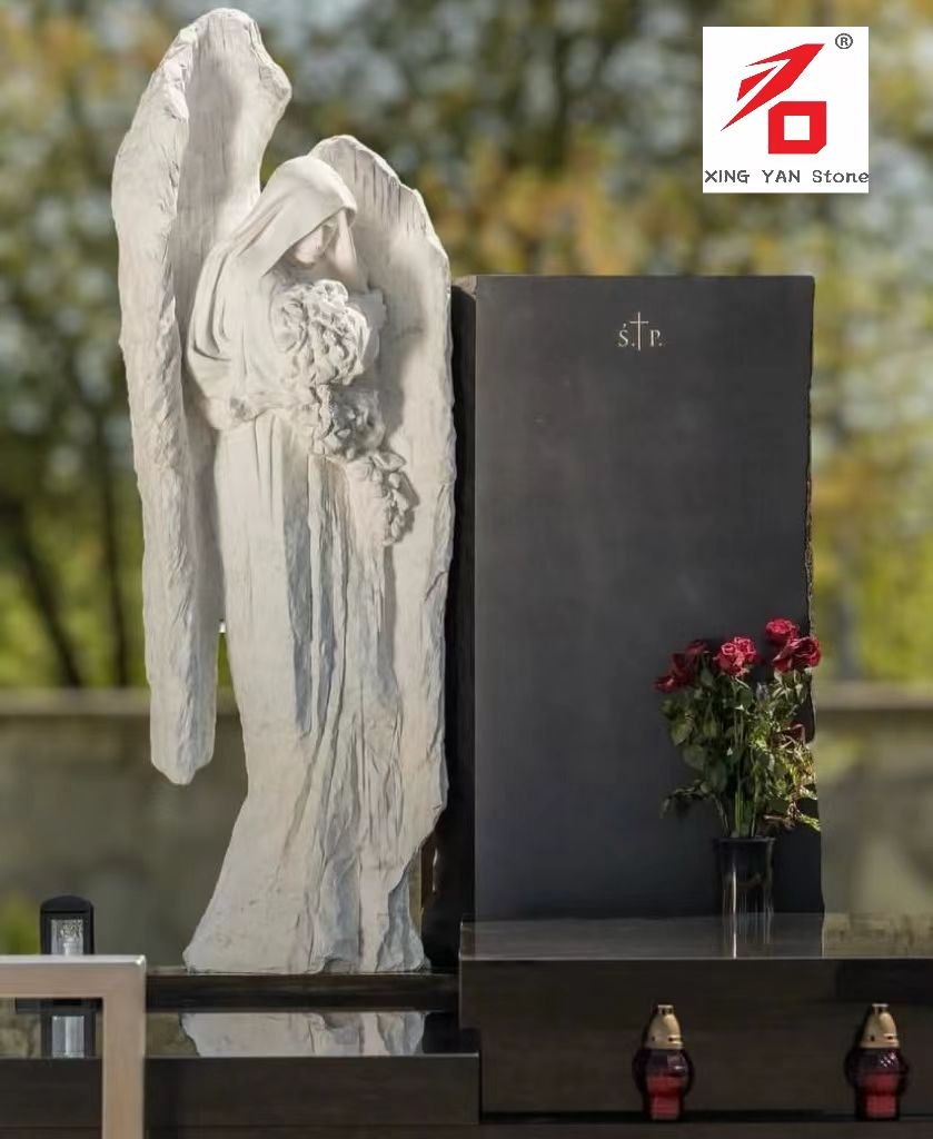 Čína Xingyan Manufacturing - Angel Objevující náhrobek řezbářských kamenů