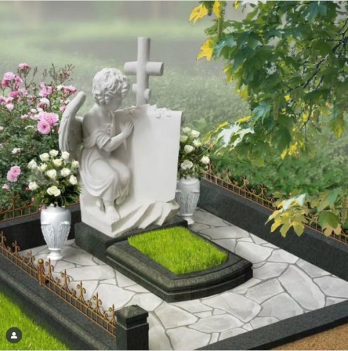 Čína Xingyan White Marble Angel Cross Tombstone