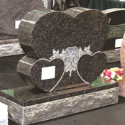 Čínský Xingyan Double Heart Sculpture Art Tombstone
