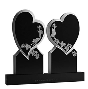 Čínský xingyan ruský styl dvojité srdce náboženský symbol Art Tombstone