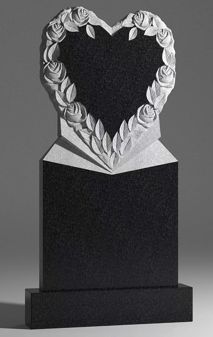 Čínský Xingyan Russian Style Rose Heart Ring Art Tombstone