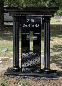 Evropský styl pilíře ve stylu Tombstone Stone Carving