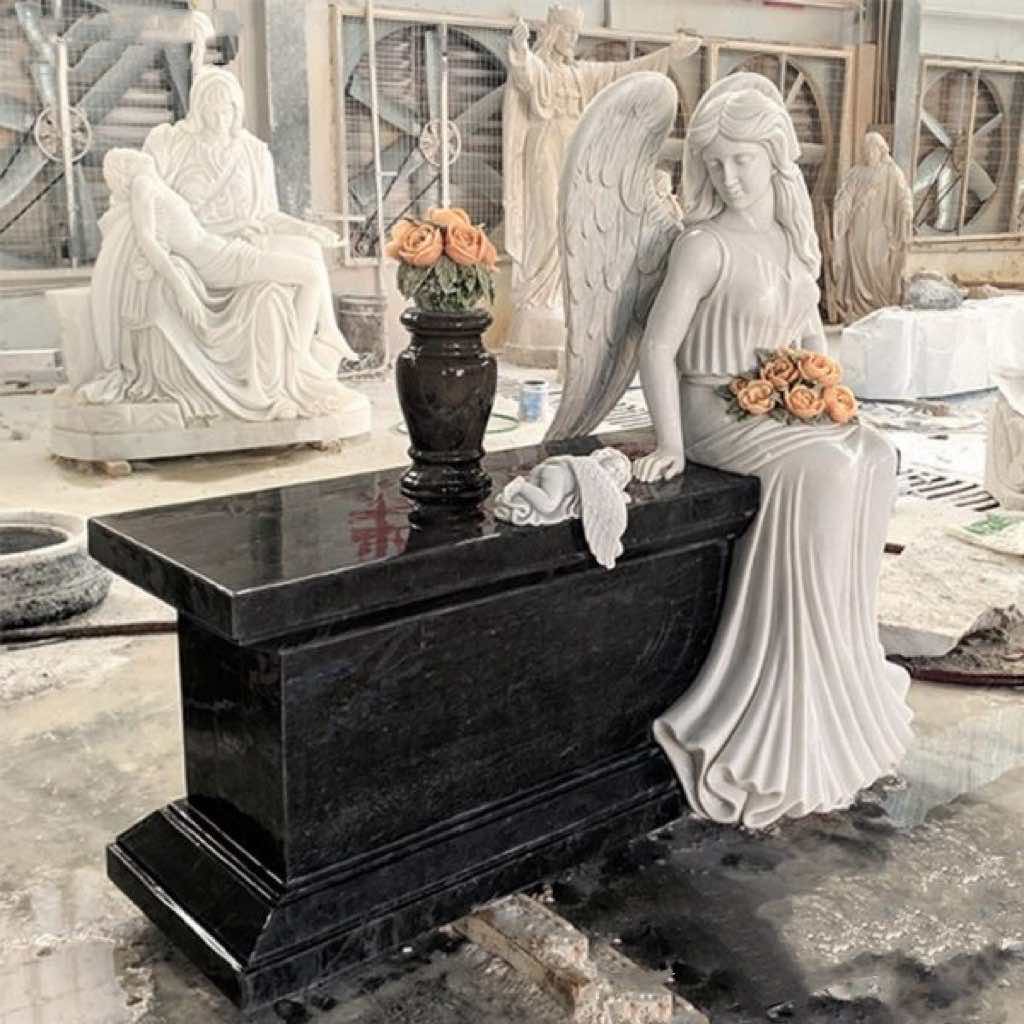 Mramorový náhrobek anděla Xingyan Guardian