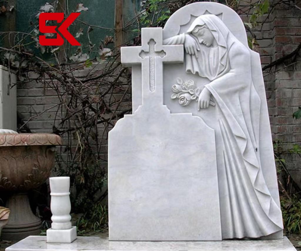 Xingyan Stone Carving Evropský křesťanský styl mramorový památník náhrobní kámen