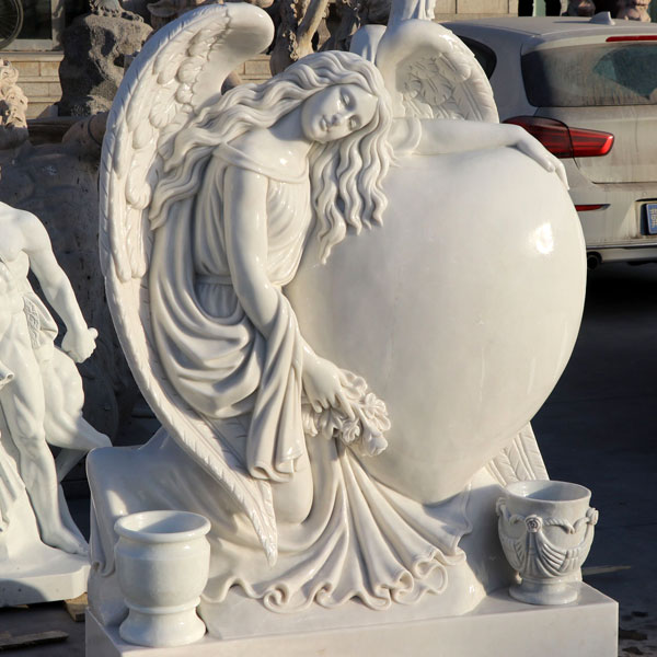 Nákladový kámen ve tvaru srdce Xingyan White Marble Angel